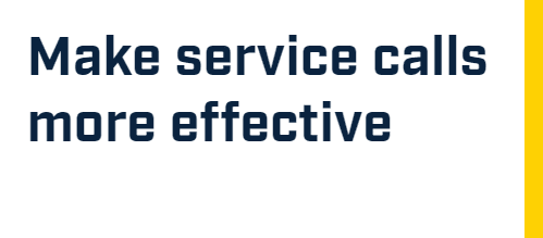 Make service calls more effective