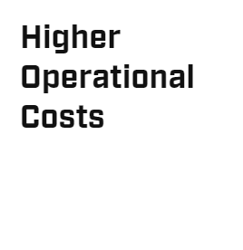 Higher Operational Costs