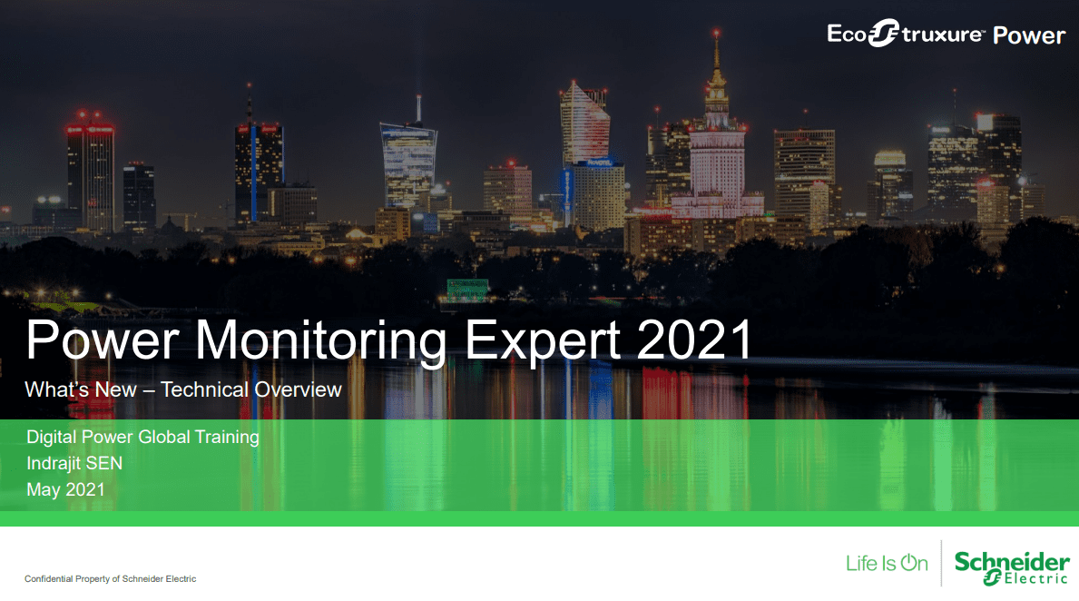 Power Monitoring Expert 2021 Technical Overview