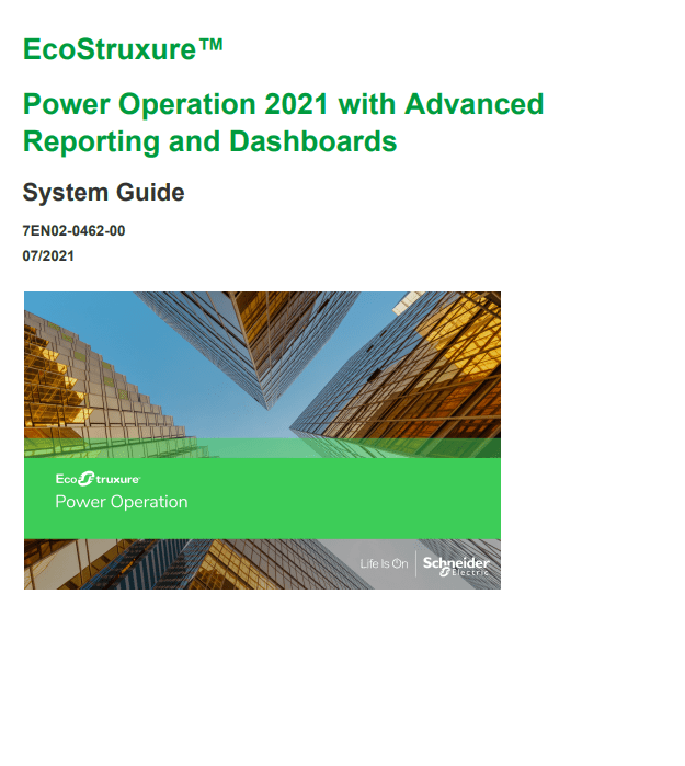Power Operation 2021 with Advanced Reporting and Dashboards