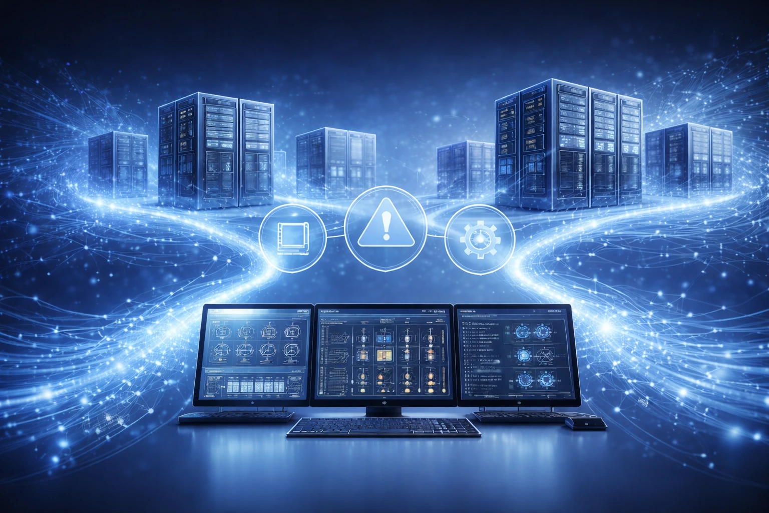 Centralized electrical power monitoring system connecting multiple data center sites with unified operational visibility.